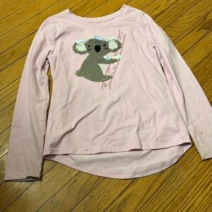 Long sleeve shirt girls - koala theme